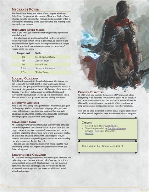 ranger subclasses 5e.